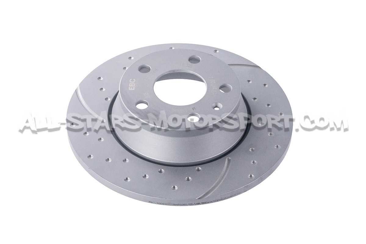 Disques de frein arrières EBC Turbo Grooved pour Audi TT Mk2 2.0 TFSI