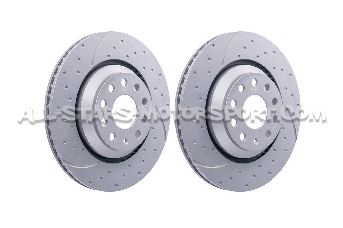 Disques de frein arrières EBC Turbo Grooved pour Audi S3 8P / Golf ...