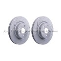 Discos de freno delanteros EBC Turbo Grooved para Clio 3 RS / Mégan...