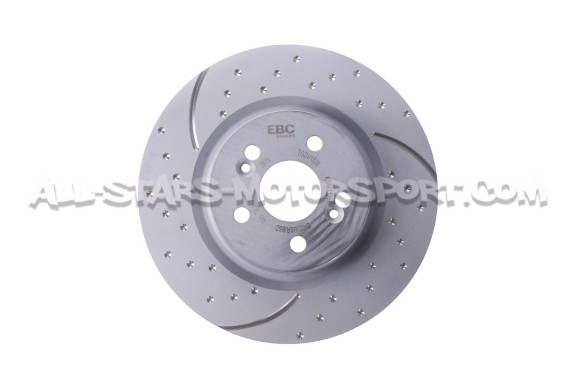 Discos de freno delanteros EBC Turbo Grooved para Clio 3 RS / Mégan...