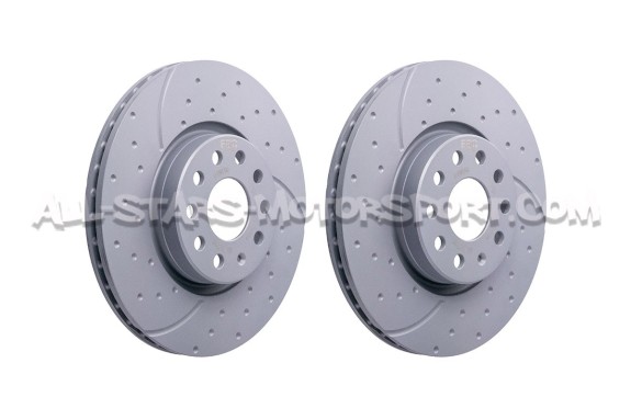 Discos de freno delanteros EBC Turbo Grooved para Golf 7 GTI / TT 8...