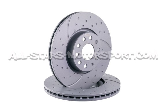 Discos de freno delanteros EBC Turbo Grooved para Golf 7 GTI / TT 8...