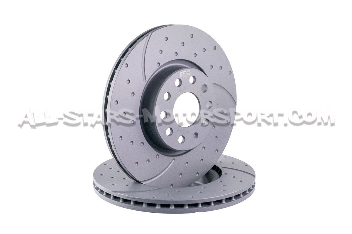 Discos de freno delanteros EBC Turbo Grooved para Golf 7 GTI / TT 8...