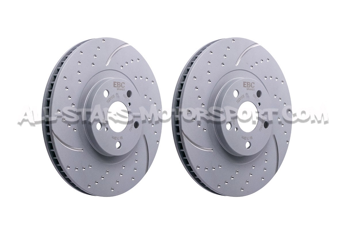 Discos de freno delanteros EBC Turbo Grooved para Toyota Supra MK4 2JZ