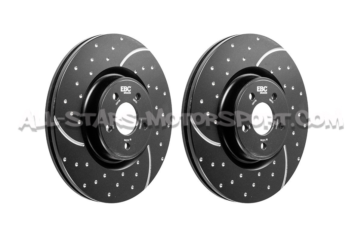 Ford Focus 2 RS EBC Turbo Grooved Front Brake Discs