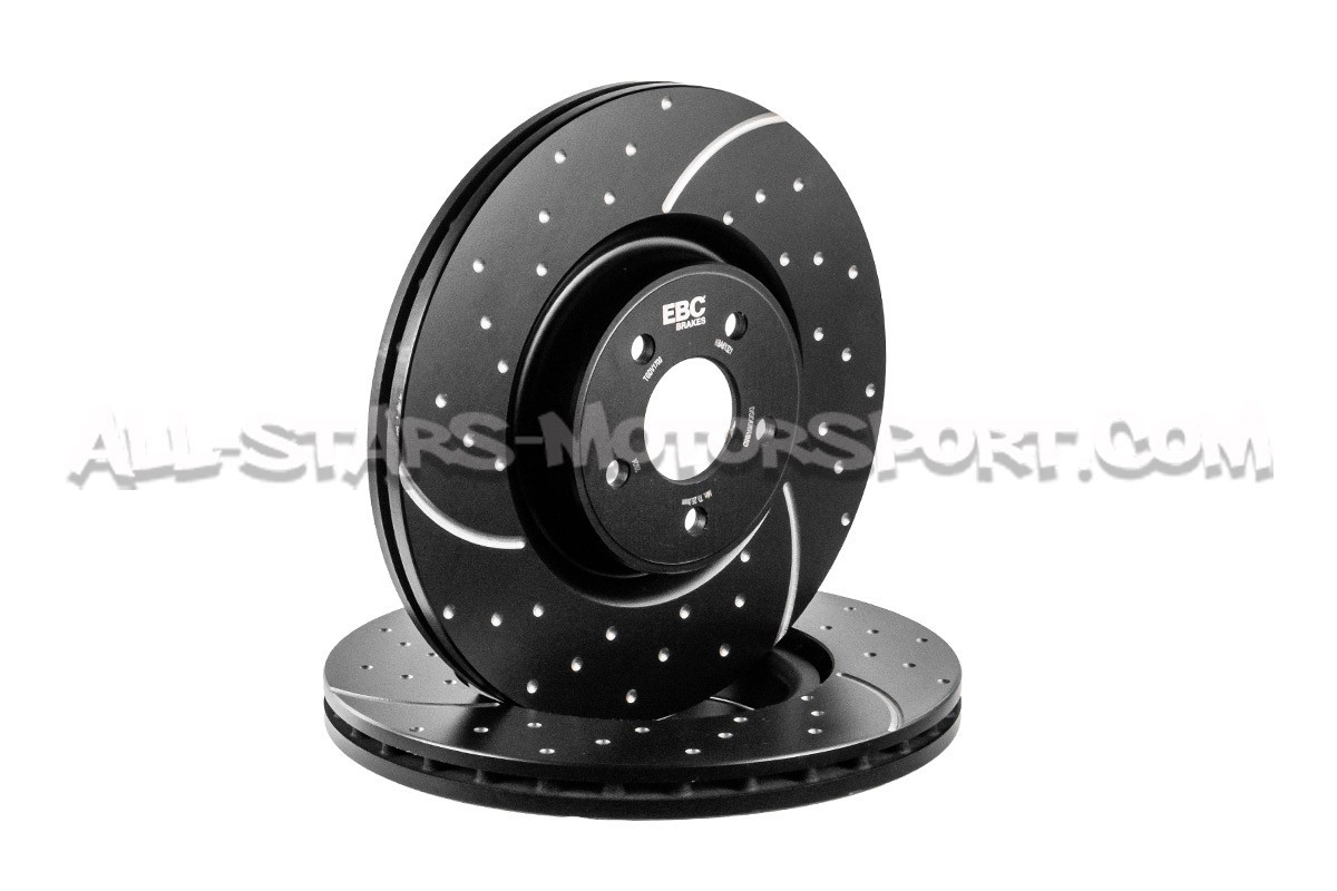 Ford Focus 2 RS EBC Turbo Grooved Front Brake Discs