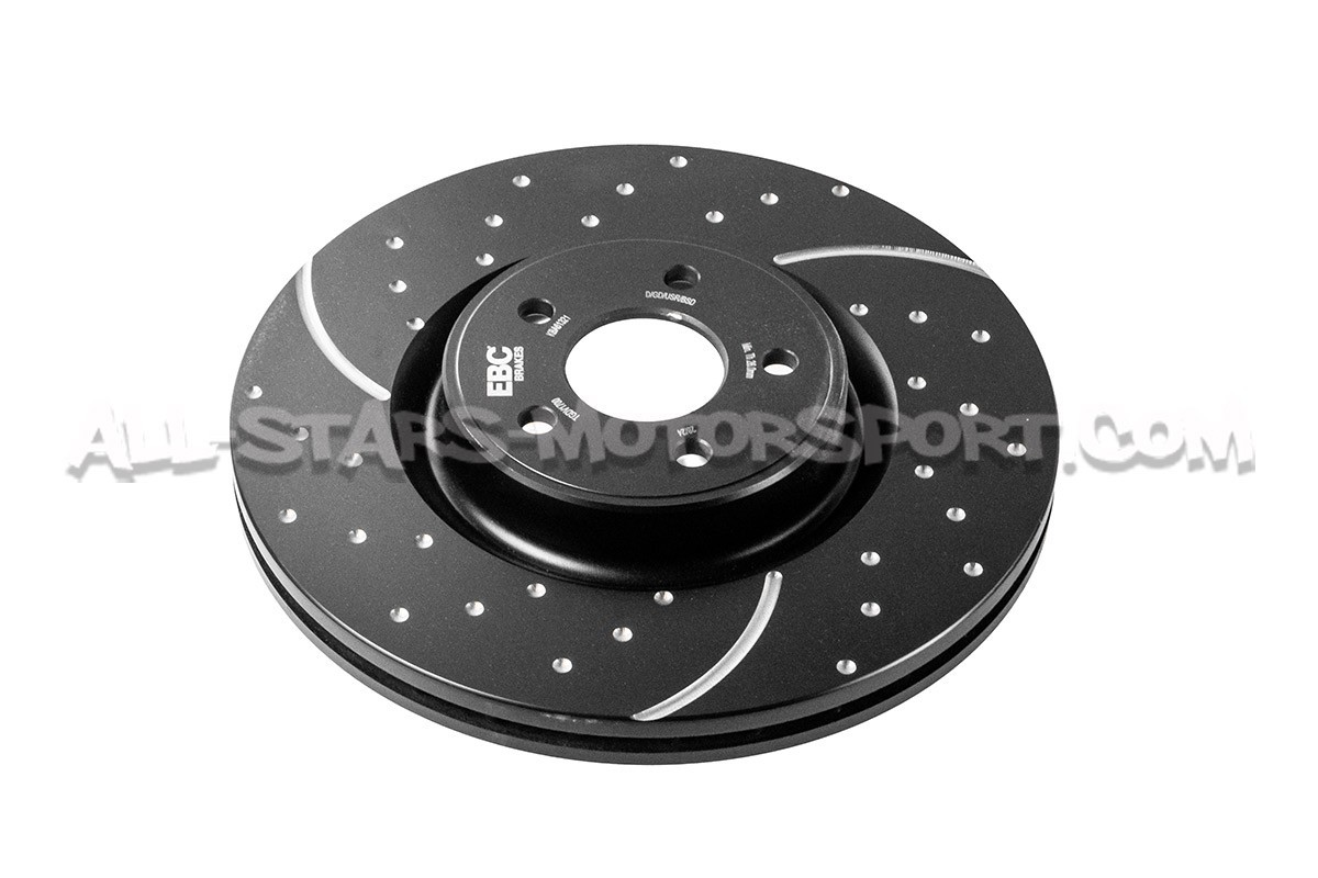 Ford Focus 2 RS EBC Turbo Grooved Front Brake Discs