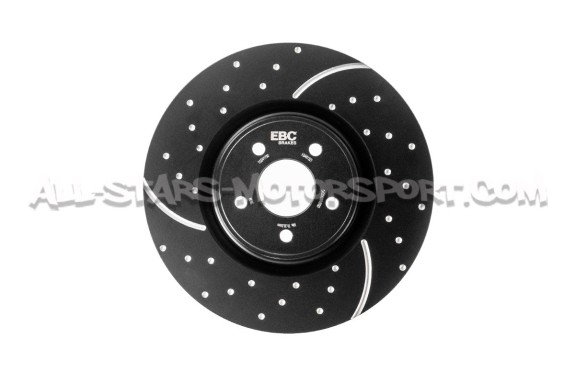 Ford Focus 2 RS EBC Turbo Grooved Front Brake Discs