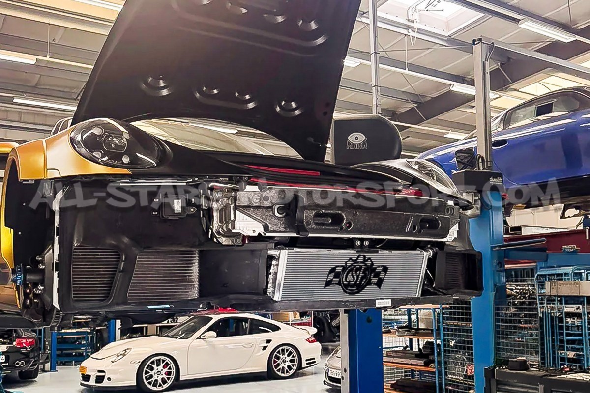 Radiador central de aluminio CSF Race para 911 992 Turbo / GT3