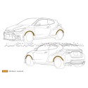 Extensions d'ailes HKS pour Toyota Yaris GR