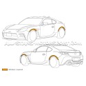 Toyota GR86 / Subaru BRZ ZD8 Fender Molding Set