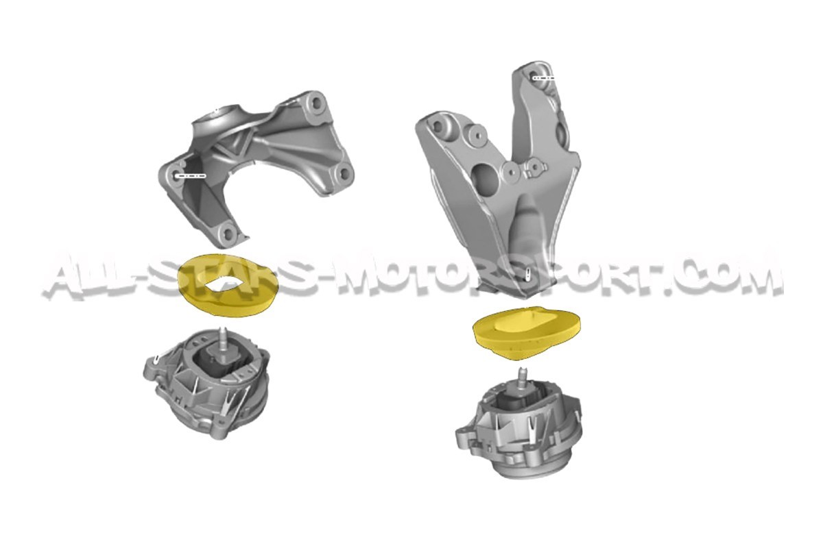 BMW 135i / M135i / M140i / M235i / M240i / M2 / 335i / 340i / 435i / 440i Powerflex Engine Mount Inserts