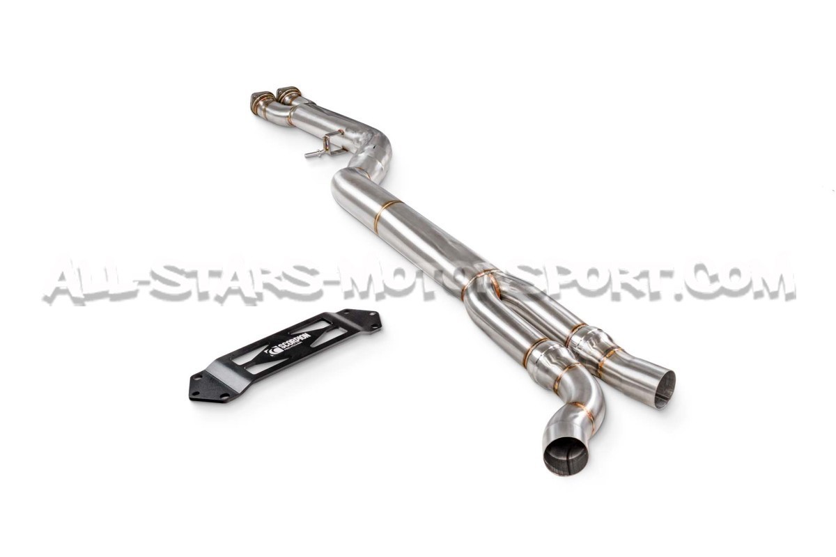 BMW M2 Competition F87 Scorpion Single Exhaust OPF delete Midpipe