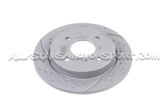 Discos de freno traseros EBC Turbo Grooved para Ford Fiesta ST MK7