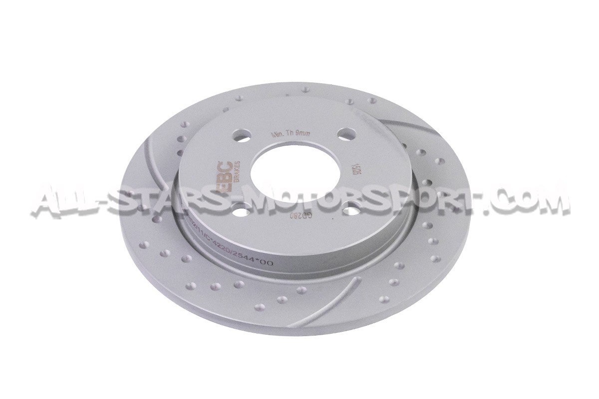 Ford Fiesta ST MK7 EBC Turbo Grooved Rear Brake Discs