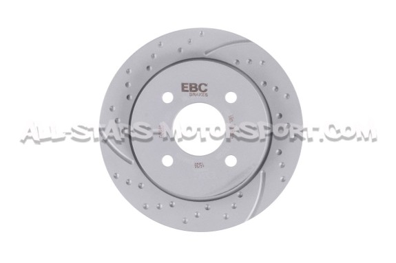 Ford Fiesta ST MK7 EBC Turbo Grooved Rear Brake Discs