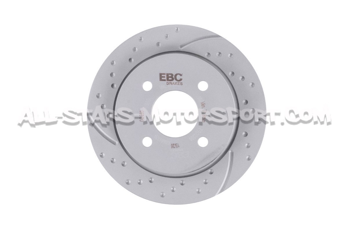 Discos de freno traseros EBC Turbo Grooved para Ford Fiesta ST MK7