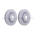 Disques de frein avants EBC Turbo Grooved pour Audi A4 B9 et A5 F5