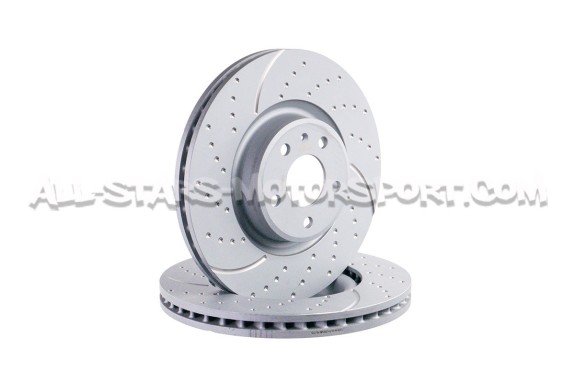 Disques de frein avants EBC Turbo Grooved pour Audi A4 B9 et A5 F5