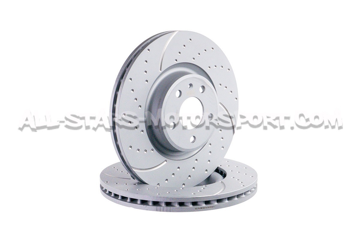 Disques de frein avants EBC Turbo Grooved pour Audi A4 B9 et A5 F5