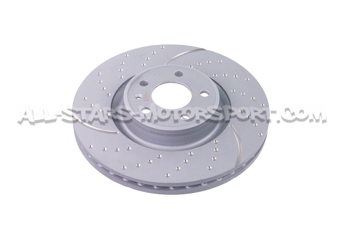 Disques de frein avants EBC Turbo Grooved pour Audi A4 B9 et A5 F5