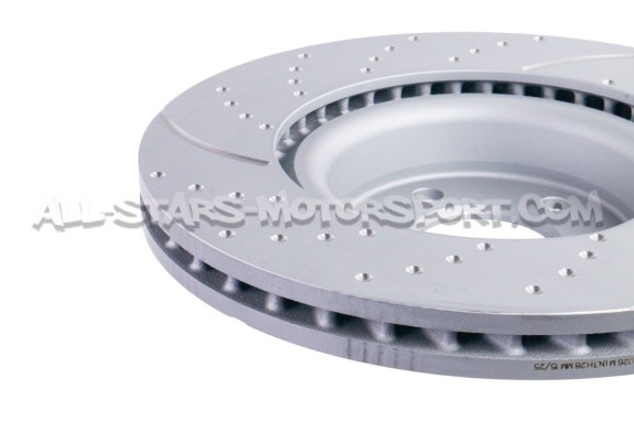 Discos de freno delanteros EBC Turbo Grooved para Audi A4 B9 y A5 F5