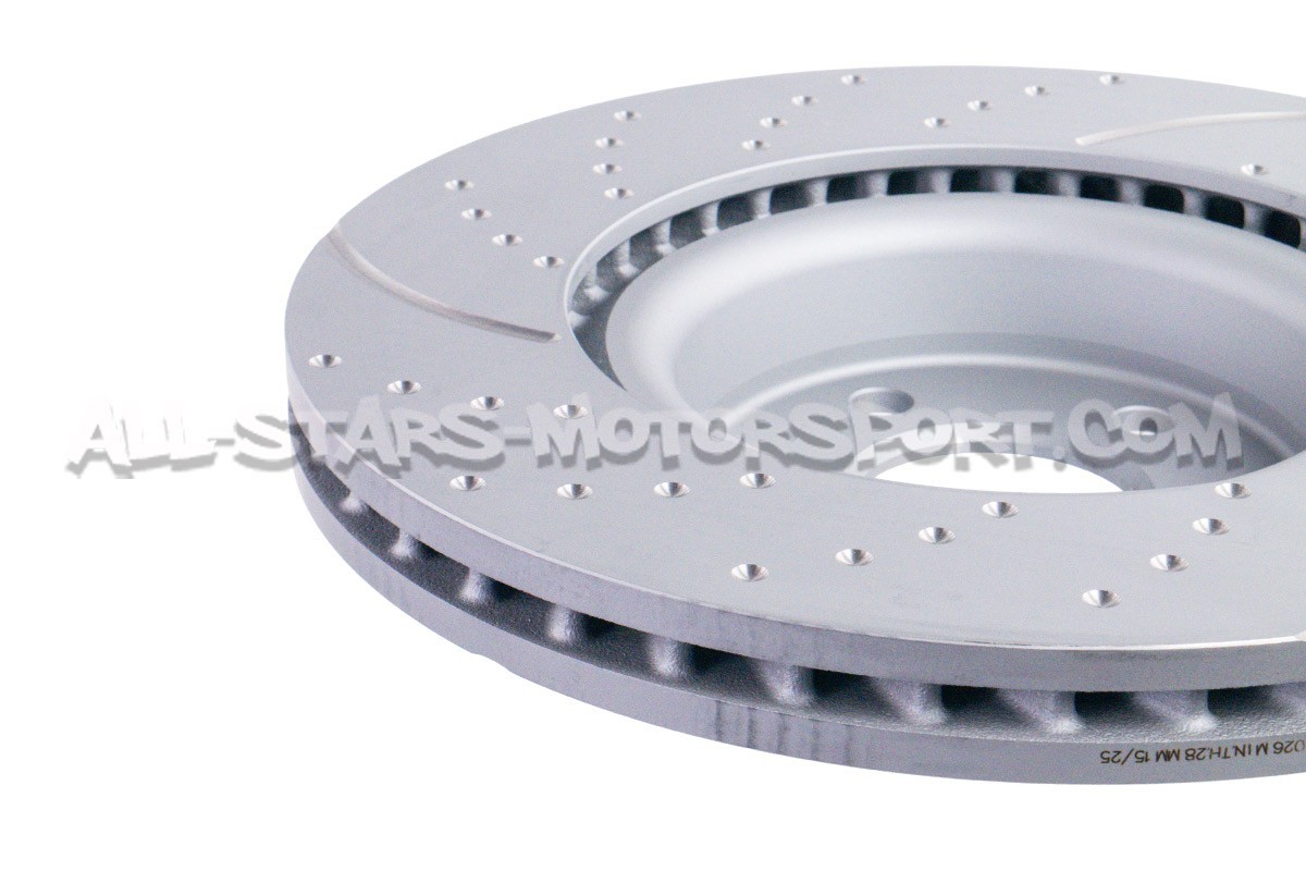 Discos de freno delanteros EBC Turbo Grooved para Audi A4 B9 y A5 F5