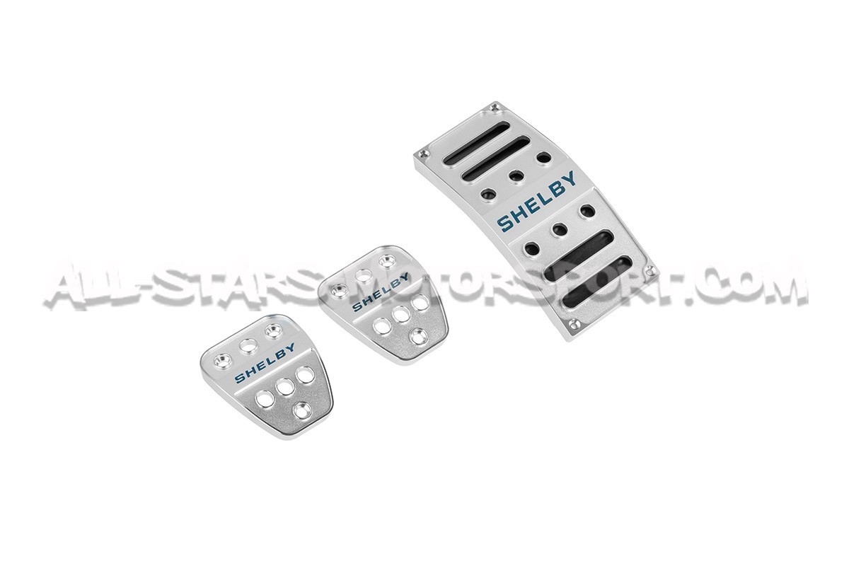 Kit de cubrepedales de aluminio Shelby para Ford Mustang S550 V8 / EcoBoost