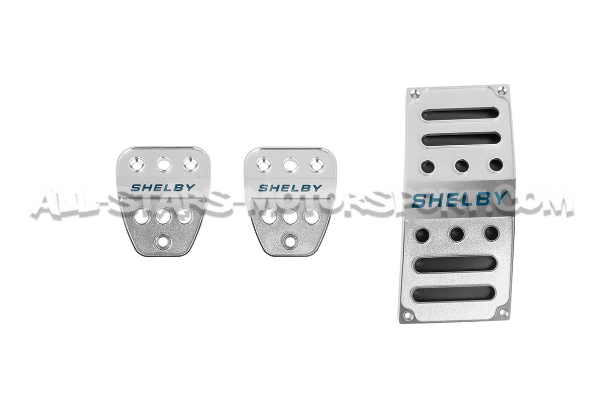 Kit de cubrepedales de aluminio Shelby para Ford Mustang S550 V8 / EcoBoost