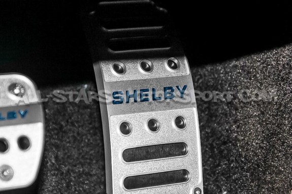 Kit de cubrepedales de aluminio Shelby para Ford Mustang S550 V8 / EcoBoost