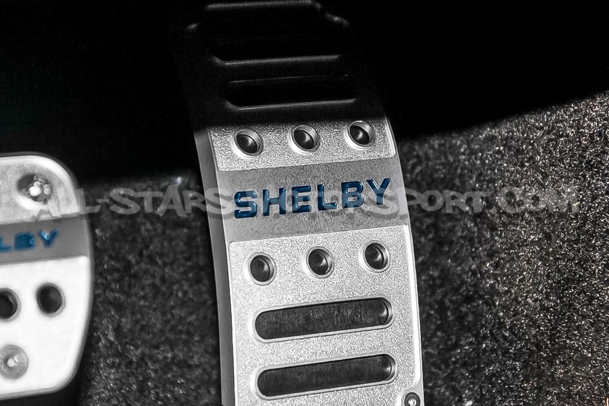 Kit de cubrepedales de aluminio Shelby para Ford Mustang S550 V8 / EcoBoost