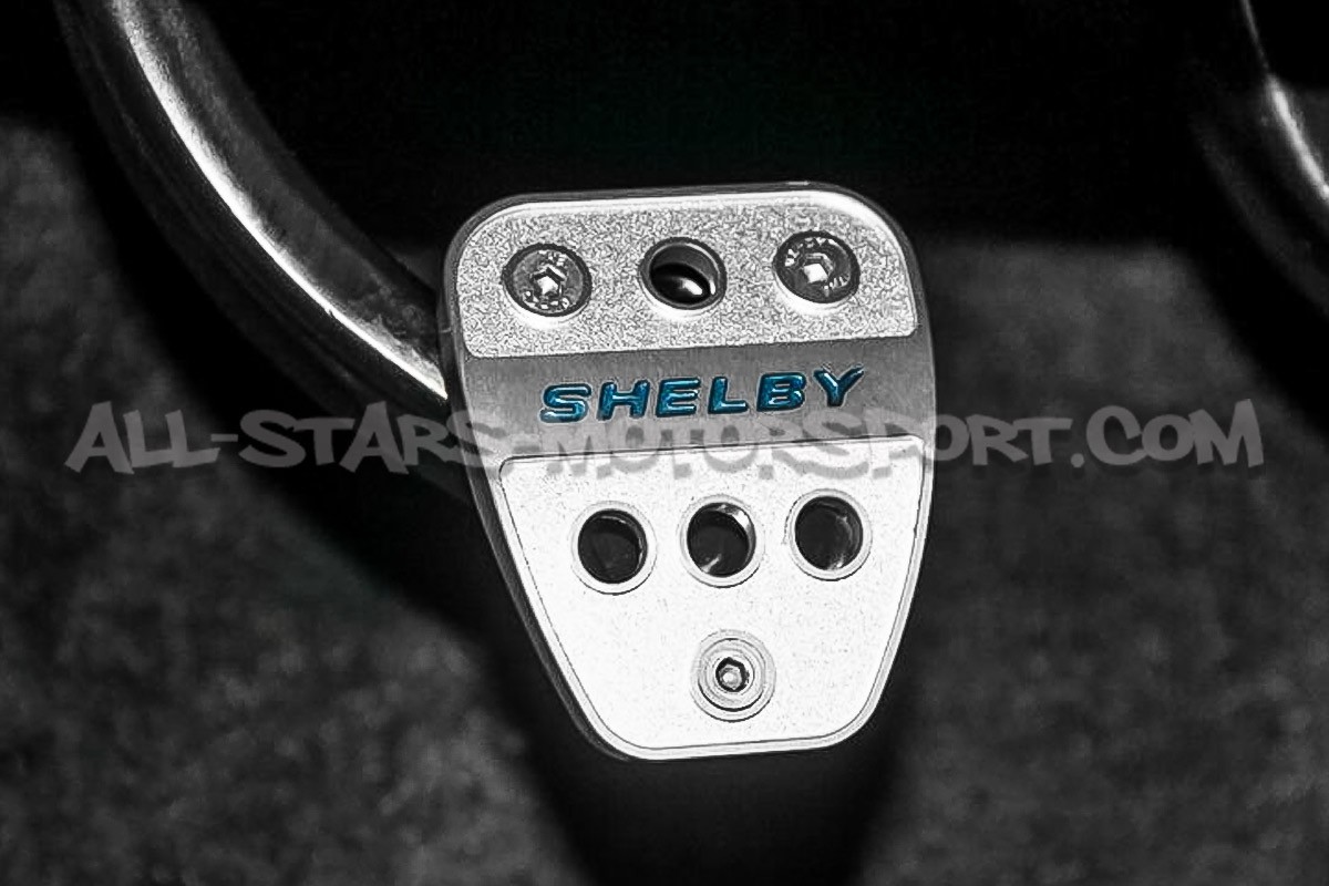 Kit de cubrepedales de aluminio Shelby para Ford Mustang S550 V8 / EcoBoost