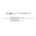 Kit de cubrepedales de aluminio Shelby para Ford Mustang S550 V8 / EcoBoost