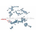 Silentblocks de brazos longitudinales traseros Powerflex para Golf 5 GTI / R32, Golf 6 GTI / R, Leon 2, S3 8P, TT 8J