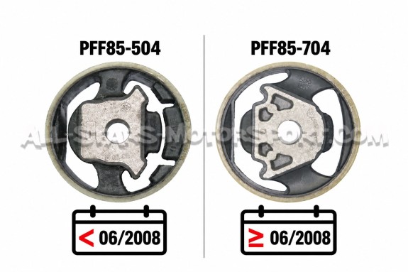 Inserto del soporte motor inferior anti-par Powerflex Golf 5 GTI/R32, Golf 6 GTI/R, S3/RS3 8P, Leon 2 Cupra, TT 8J, Scirocco