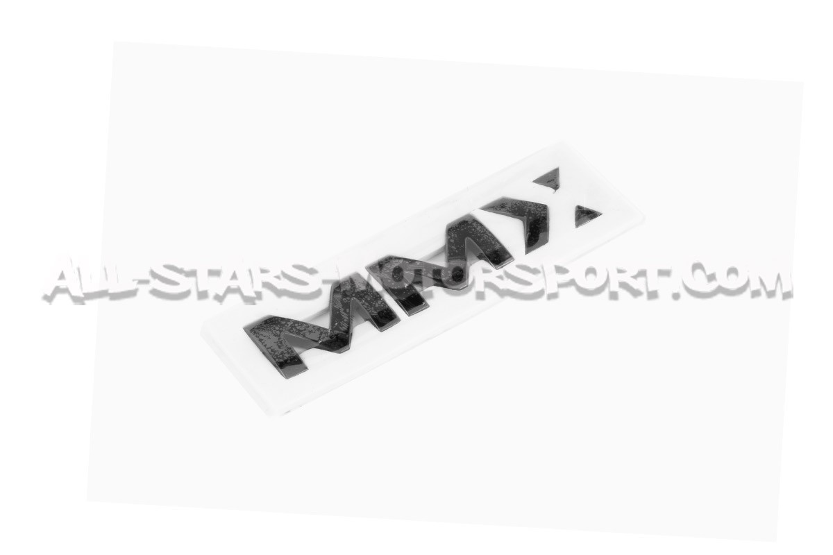 Badge emblème autocollant MMX noir brillant ou chrome
