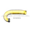 Carbon turbo inlet pipe for Honda Civic Type R FK8 with Eventuri Intake System