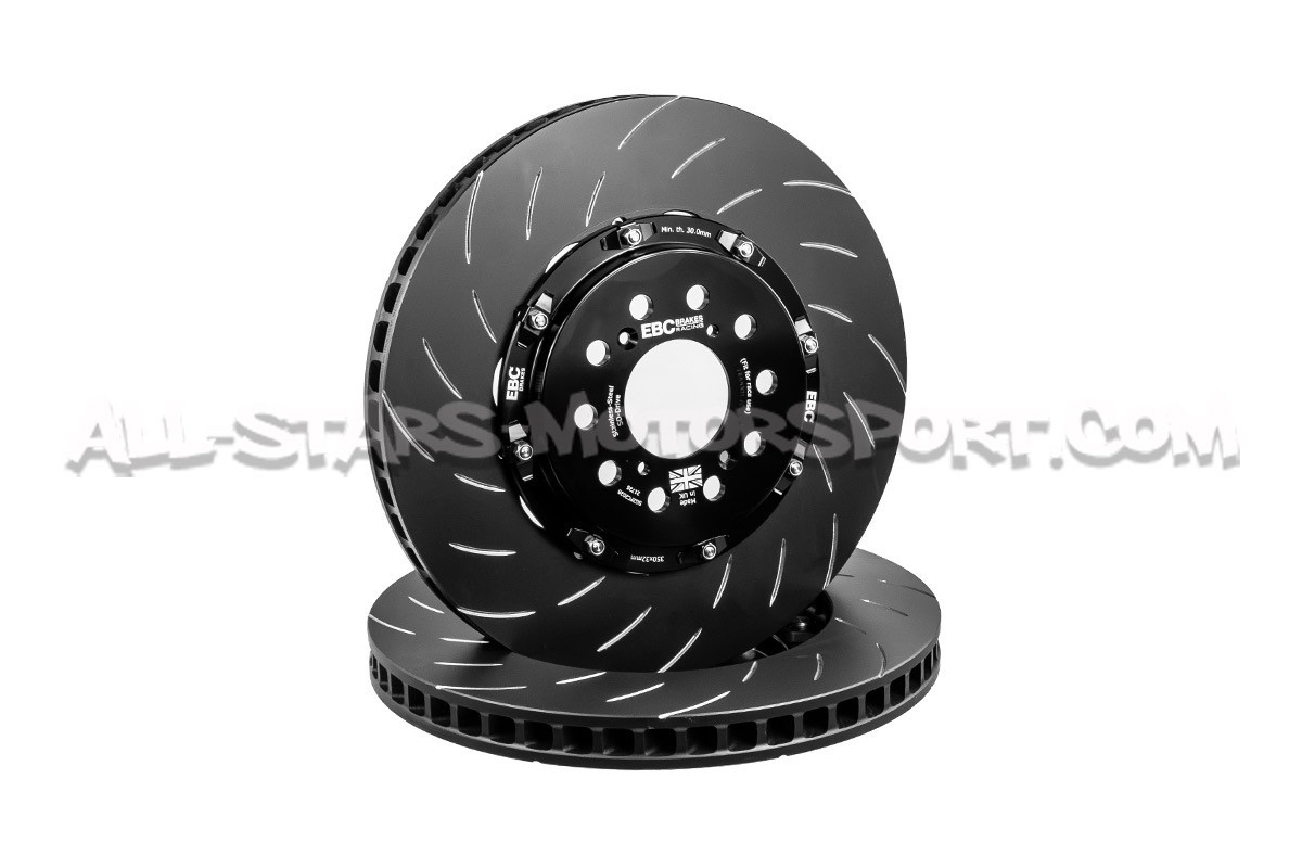 Discos de freno delanteros flotantes EBC Swept Grooved para Honda Civic Type R FK2 / FK8 / FL5