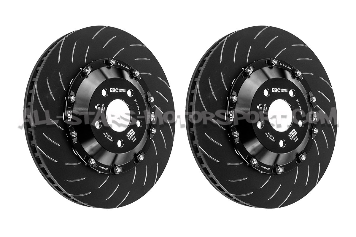 Audi RS3 8V / 8.5V Sportback EBC Swept Grooved Front Floating Brake Discs