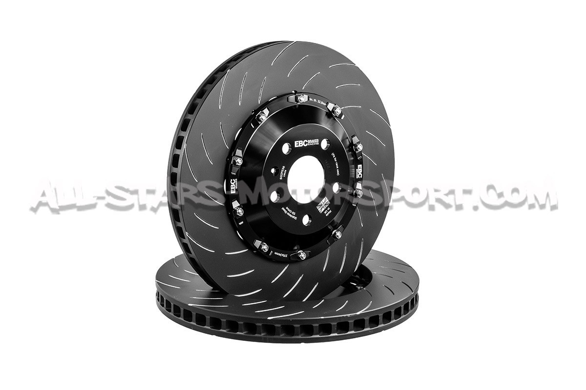 Audi RS3 8V / 8.5V Sportback EBC Swept Grooved Front Floating Brake Discs