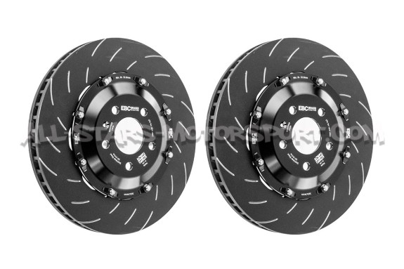 Audi RS4 B8 / RS5 8T EBC Swept Grooved Front Floating Brake Discs