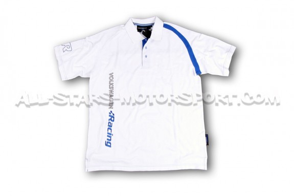 Polo Racingline Blanc / Bleu