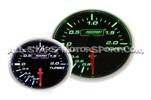 Prosport 52mm electronic boost gauge green / white