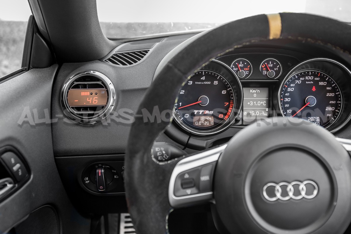 Reloj digital P3 Gauges para rejilla de ventilacion de Audi TT MK2 8J