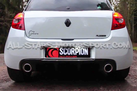 Catback Scorpion pour Renault Clio 3 RS 200