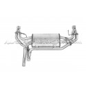 Echappement Akrapovic Slip-On Inox pour 595 / 695 Abarth 2012+