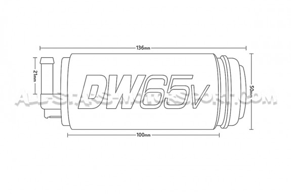 Pompe a essence Deatchwerks DW65V 265lph pour Mazda 3 MPS
