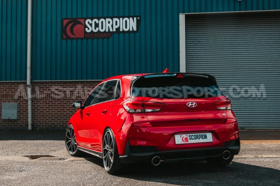 Catback avec valve Scorpion pour Hyundai i30 N (avec GPF)