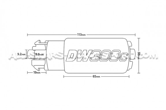 Pompe a essence Deatschwerks DW300C 340lph pour Subaru Impreza STI 08-18