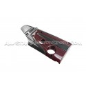 Tapa de motor de fibra de carbono y kevlar rojo Eventuri para Honda...